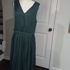 Emerald green maxi dress
